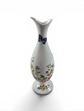Aynsley Cottage Garden Floral Bone China Vase 9"h
